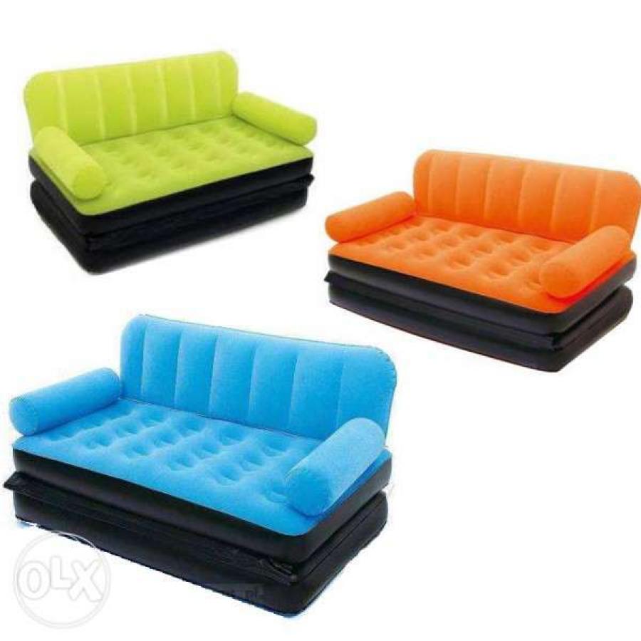 1 COLORFULL AIR LOUNGE DOUBLE SOFA CUM BED 5 IN 1 in Pakistan | Hitshop.pk